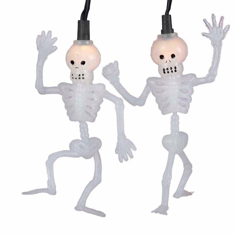 Kurt Adler 10-Light Dancing Skeleton Light Set