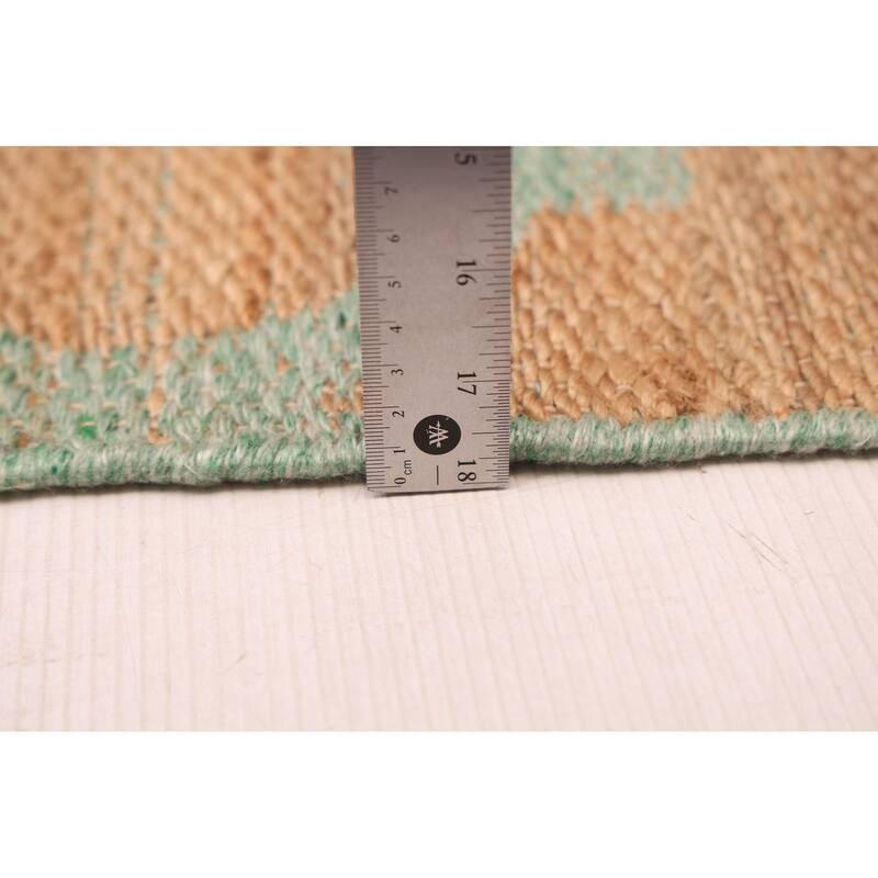 ECARPETGALLERY Flat-Weave Palas Denizli Tan Jute, Rayon Kilim - 5'3 x 7'6