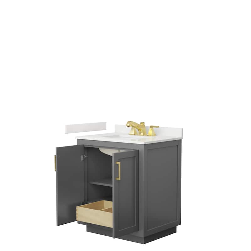 Miranda 30-inch Single Vanity, Quartz Top