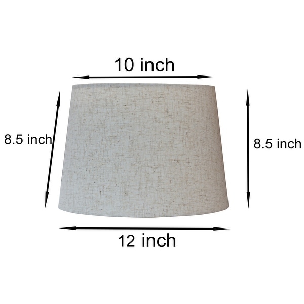 French Drum Lamp Shade Textured Linen 10 Top 12 Bottom 8.5 Slant On Sale Bed Bath Beyond 30785961