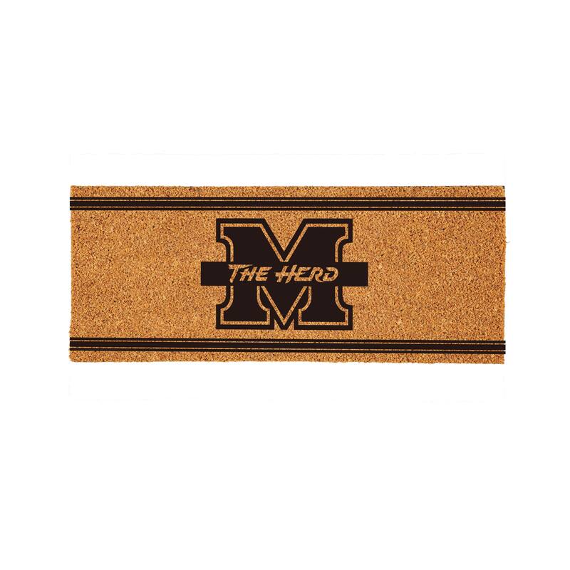 Marshall University Monochrome Indoor/Outdoor Coir Door Mat