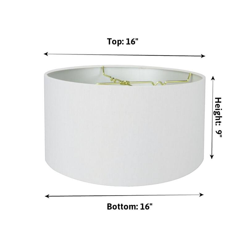 2 Light Swag Plug-In Pendant 16"w White Linen Drum with Diffuser, White Cord