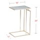 preview thumbnail 26 of 40, SEI Furniture Colbi Glass-Topped C-Table