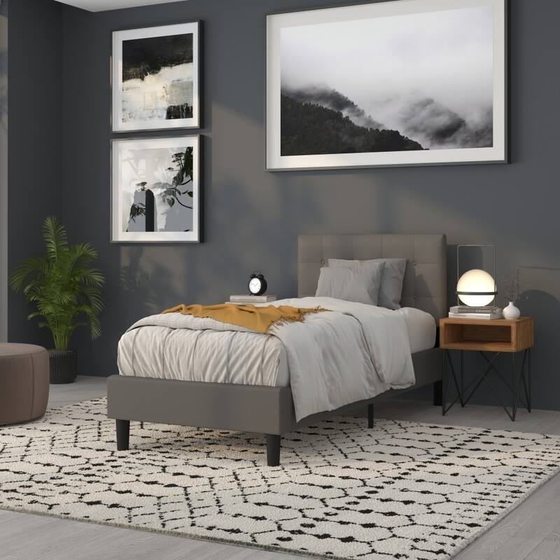 Button Tufted Upholstered Headboard