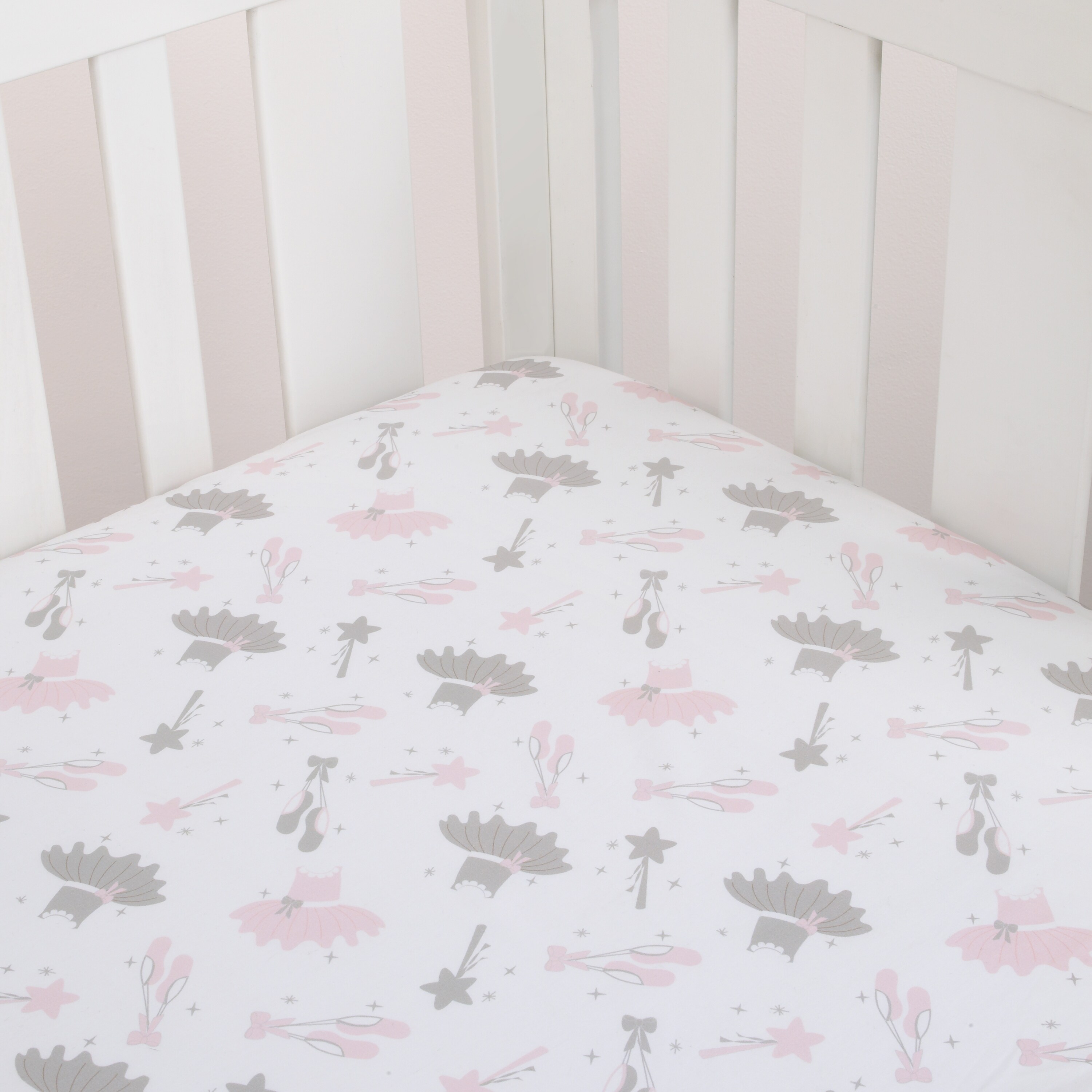 Nojo ballerina bows 4 piece crib bedding set 2025