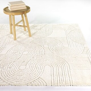 Odessa Striped Textured Area Rug
