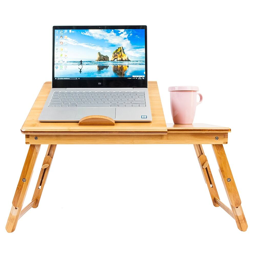 Foldable Bed Serving Tray Laptop Table Adjustable Height
