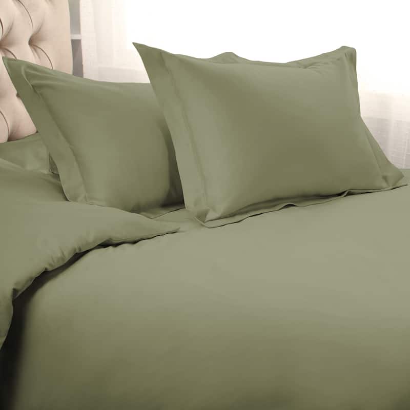 Egyptian Cotton 1000 Thread Count 3 Piece Duvet Cover Set by Superior - Sage - King - Cal King