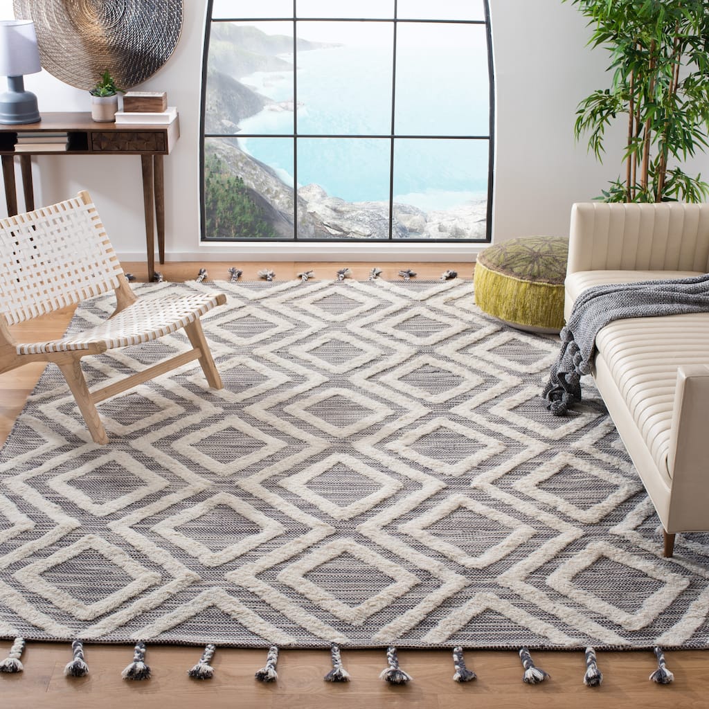 SAFAVIEH, Handmade Kenya Ilyana Moroccan Tribal Wool Rug
