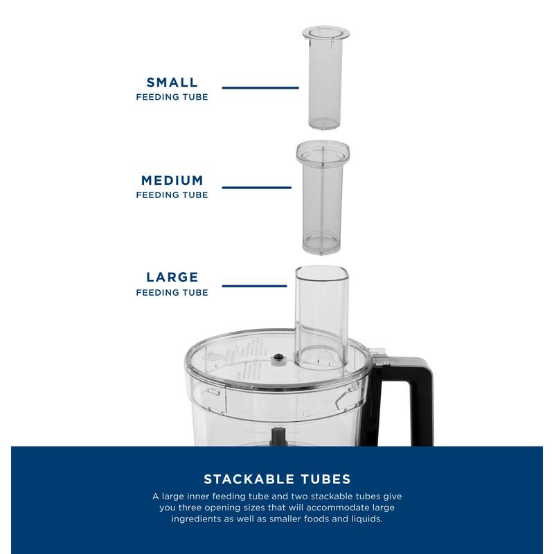 GE 12-Cup Food Processor with Accessories