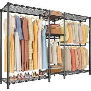 Garment Rack Heavy Duty Clothing Rack for Hanging Clothes, Metal ...