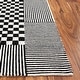 preview thumbnail 11 of 33, SAFAVIEH Handmade Genre Gunbritt Checkered Wool Rug