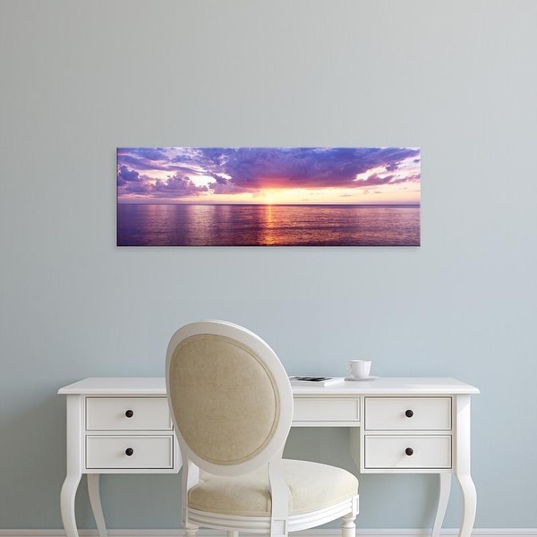 Easy Art Prints Panoramic Images's 'Sunset, Lake Superior, USA' Premium Canvas Art