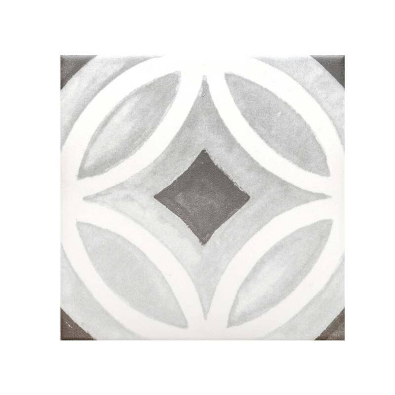 The Tile Life Cadence 6x6 Matte Porcelain Floor & Wall Tile - Black - Case of 25 (6.03 Sq. ft.)