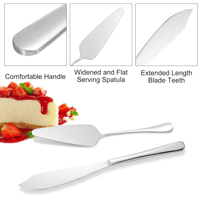 Wedding Cake Knife and Server Set, Cake Cutting Set 11/9 Inch