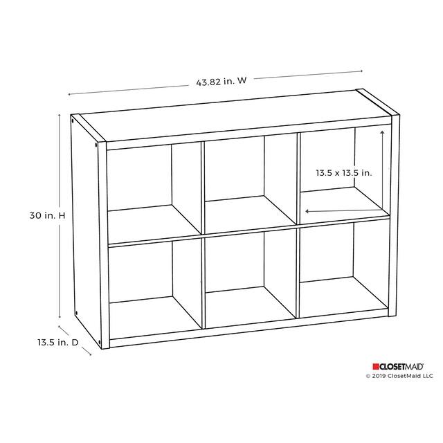 ClosetMaid 6-Cube Decorative Storage Organizer