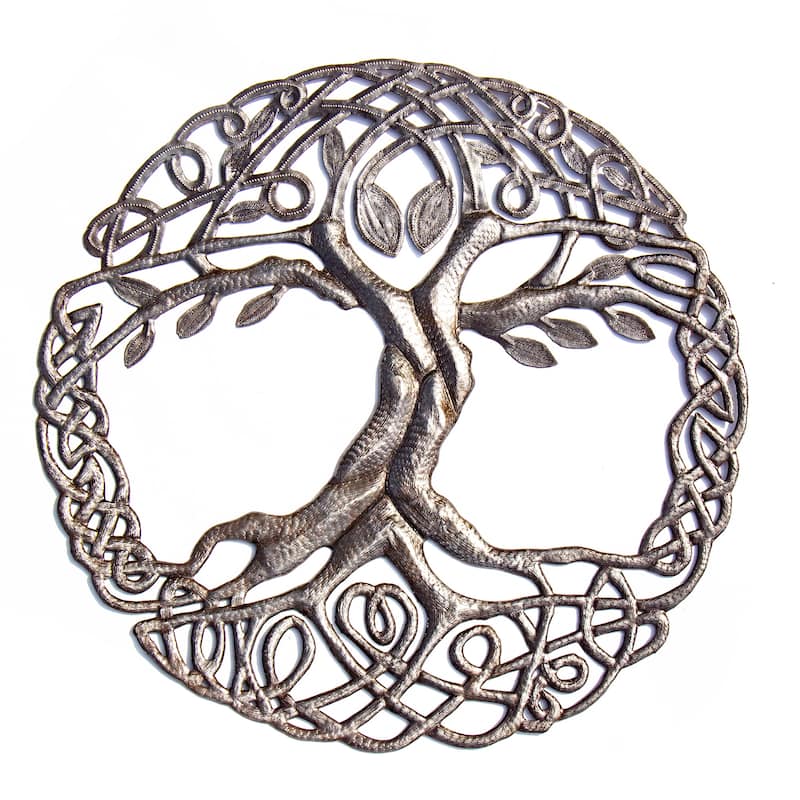Handmade Celtic Tree of Life Wall Art (Haiti)