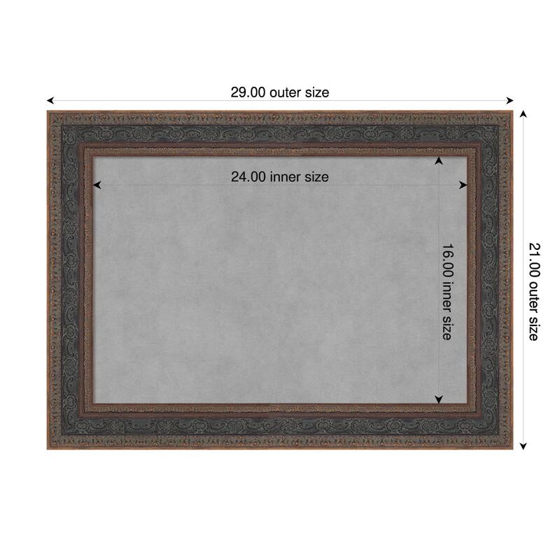 Amanti Art Attic Aged Black Framed - 29 x 21 in - Attic Aged Bronze
