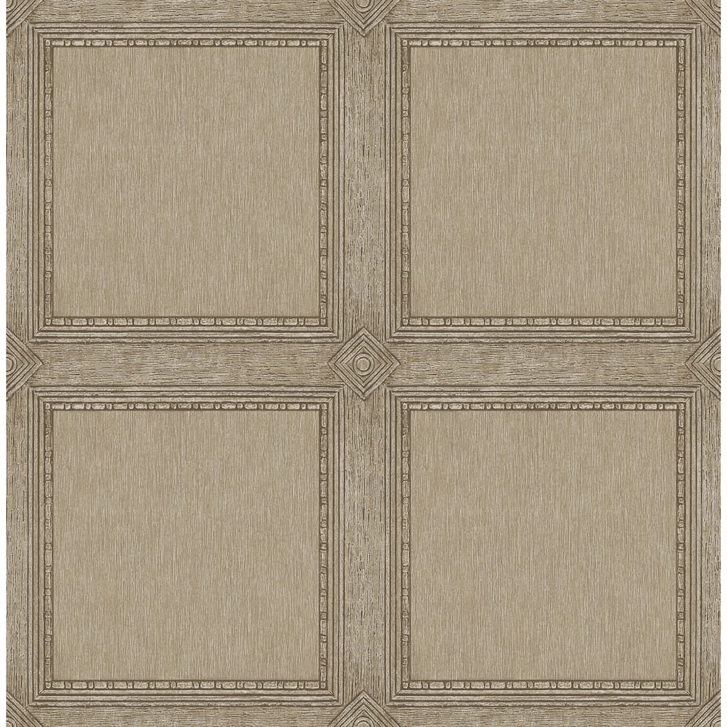 Chris Loves Julia x A-Street Prints Moorland Chestnut Wood Panel Wallpaper