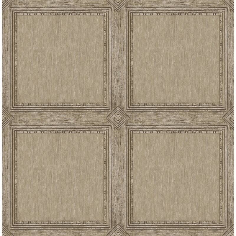 Chris Loves Julia x A-Street Prints Moorland Chestnut Wood Panel Wallpaper