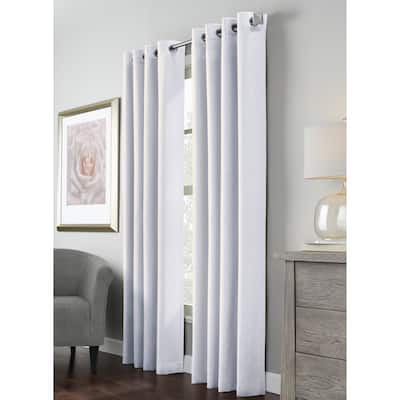 Margaret Richly Textured Woven Grommet Curtain Panel by Habitat