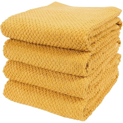 KAF Home Set of 4 Deluxe Popcorn Terry Kitchen Towels