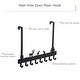 preview thumbnail 5 of 6, Door Hook,8 Hooks,Durable Wall-mounted Tower Bracket Black