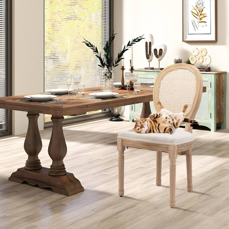 French Dining Chair with Nailhead Trim Set of 4