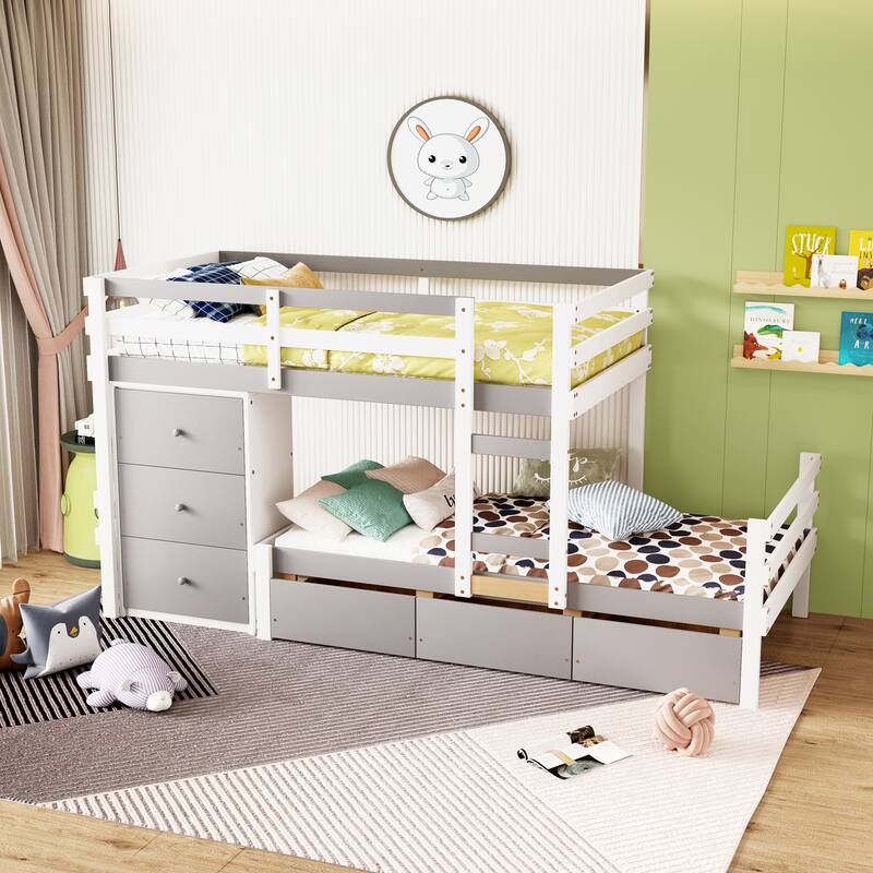 Twin over Twin Loft Bunk Bed