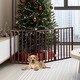 preview thumbnail 36 of 44, 3-Panel Indoor Foldable Dog Gate - 54x24-Inch Wood Freestanding Pet Fence