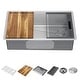 preview thumbnail 1 of 9, Delta Lorelai 32� Workstation Kitchen Sink Undermount 16 Gauge Stainless Steel