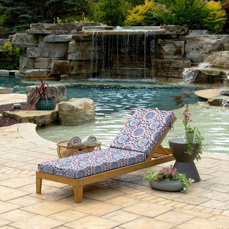 ARDEN Foam Outdoor Chaise Lounge Cushion, 21 x 72