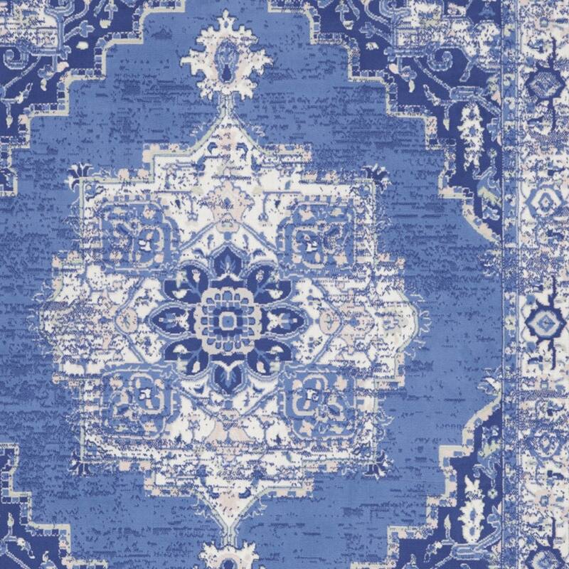 Gadi Power Loomed Distressed Floral Non Skid Stain Resistant Area Rug By HomeRoots - 138' X '100' X '0.39