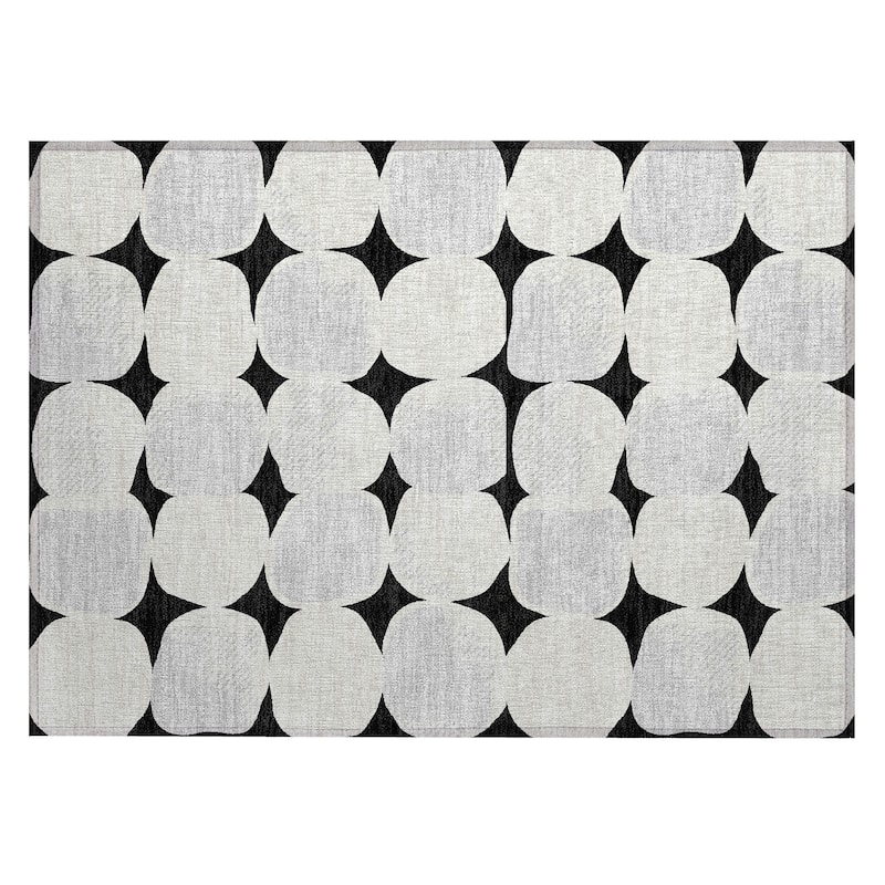 Machine Washable Indoor/ Outdoor Chantille Modern Puffy Rug