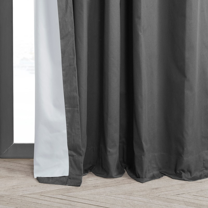 Exclusive Fabrics Solid Cotton True Blackout Curtain (1 Panel)