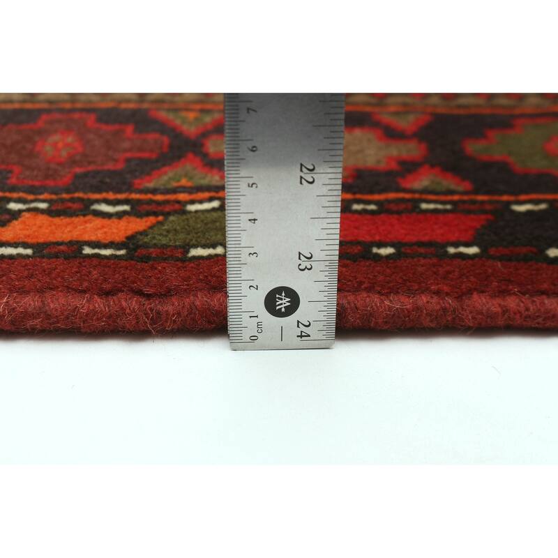 ECARPETGALLERY Hand-knotted Andelz Dark Red Wool Rug - 3'3 x 4'7