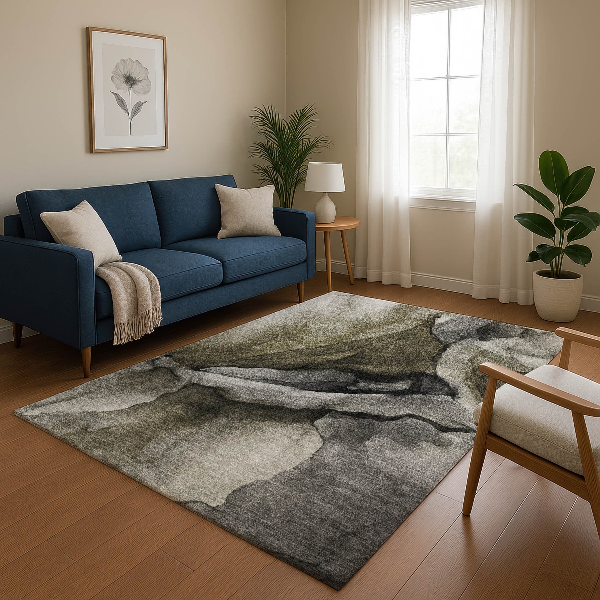 Premium Washable Super Soft Abstract Modern Mayfield Rug