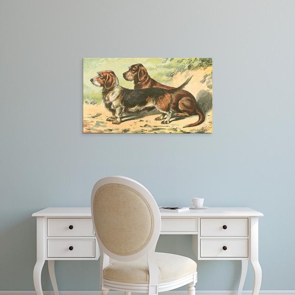 Easy Art Prints Unknown's 'Man's Best Friend IX' Premium Canvas Art