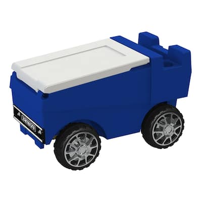 Blue Zamboni with White Lid RC Cooler