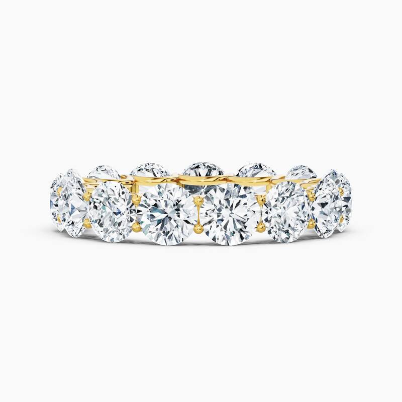 Auriya 14k Gold Round Lab Grown Diamond Eternity Band 2.10 - 9.75 ct. tw. (F-G, VS) - 6.00 ct. wt. - 6 - Yellow