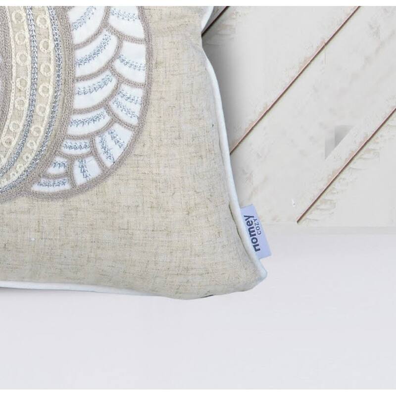 Lace Embroidered Pumpkin Throw Pillow