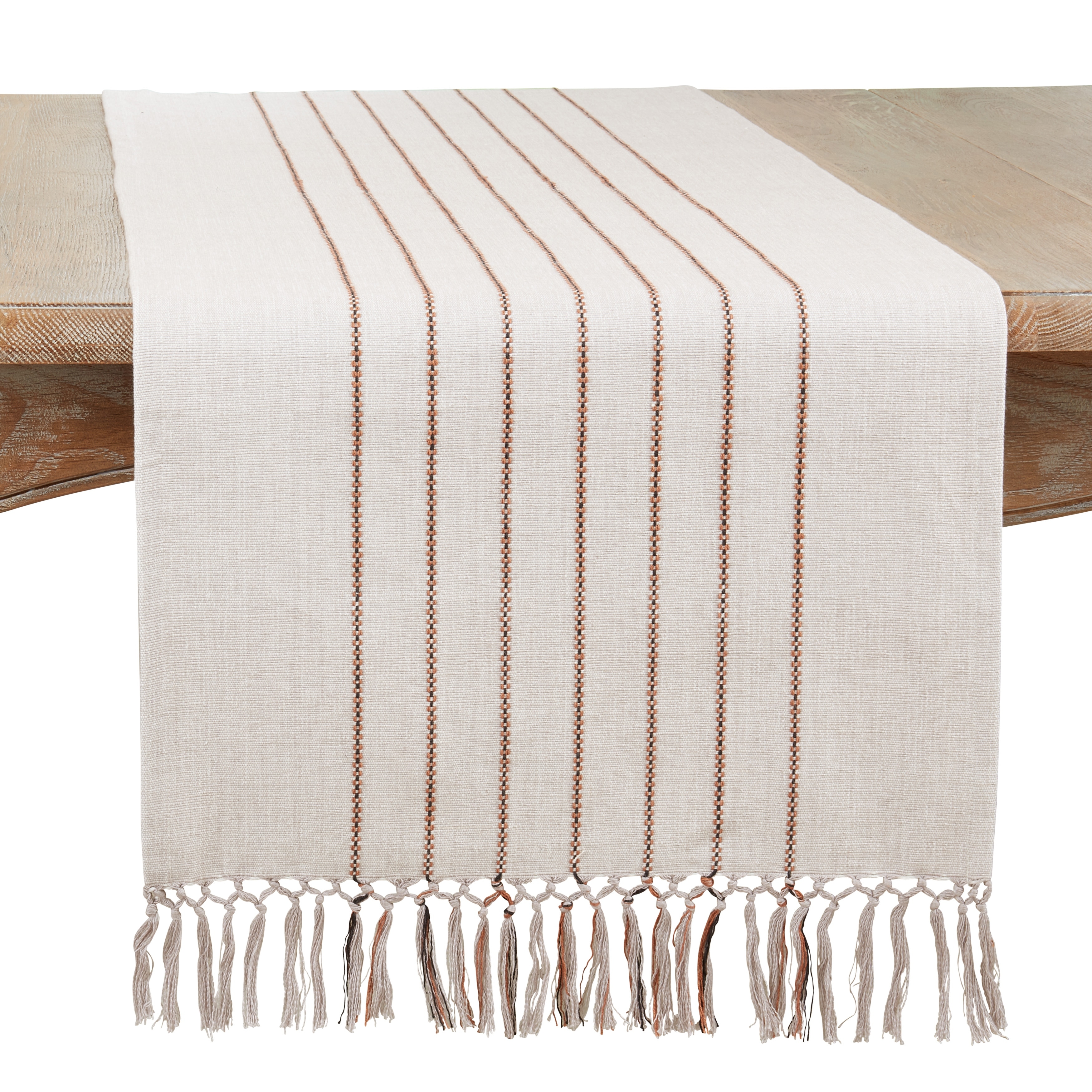 Saro Lifestyle Stripe Design Table Runner - 16"x72"