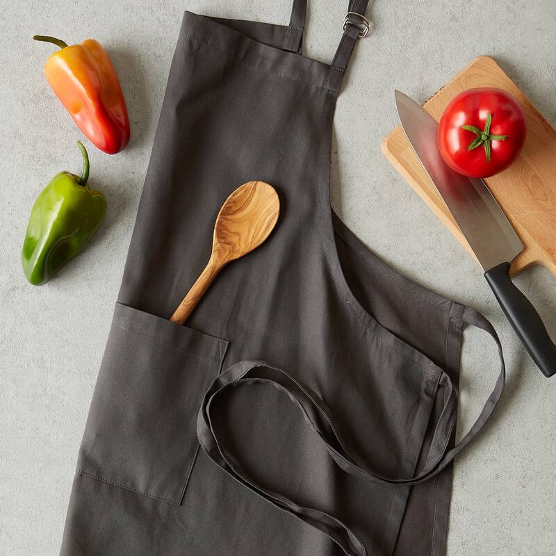 DII Mineral Gray Chino Chef Apron