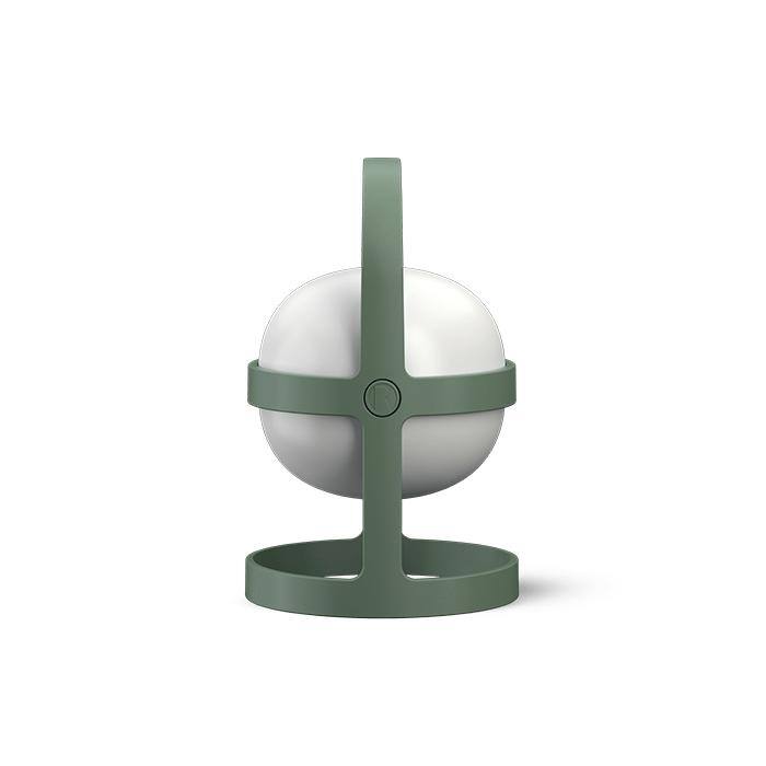 Soft Spot Solar Circular Lantern, Pine Green