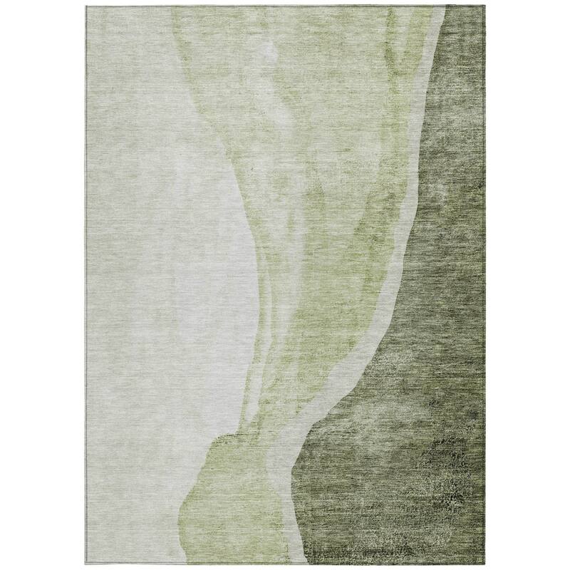 HomeRoots Abstract Transitional Rectangle Outdoor Rug