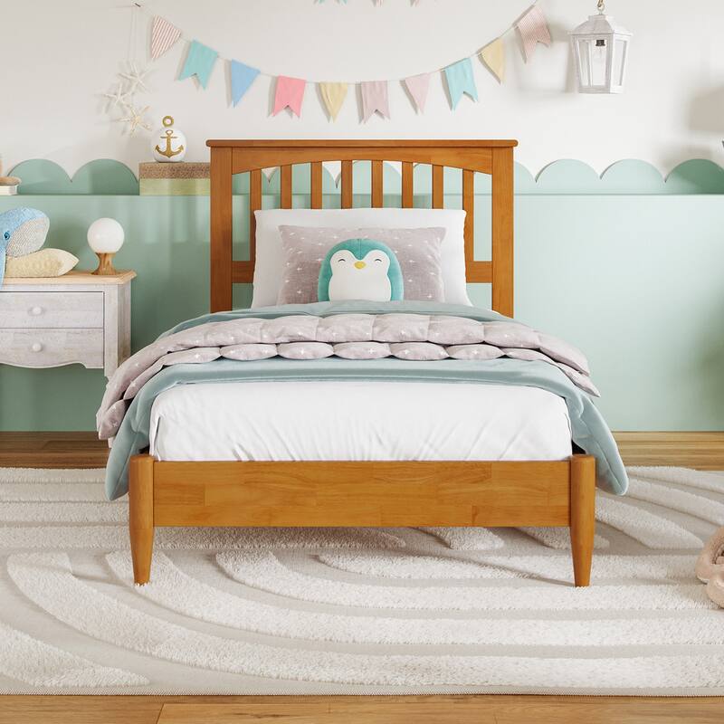 Becket Solid Wood Low Profile Platform Bed