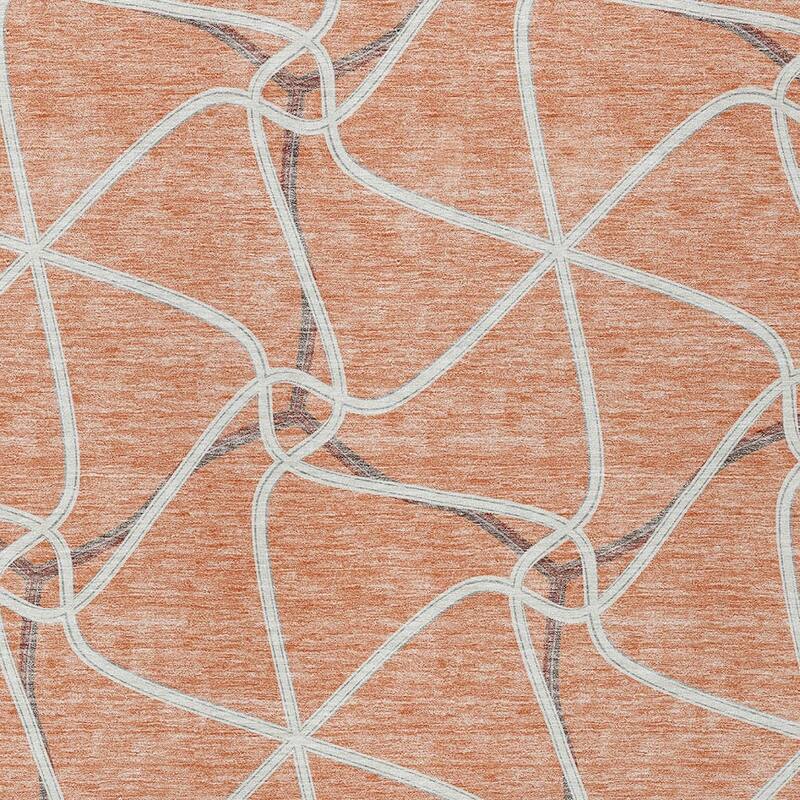 HomeRoots Geometric Contemporary Rectangle Outdoor Rug