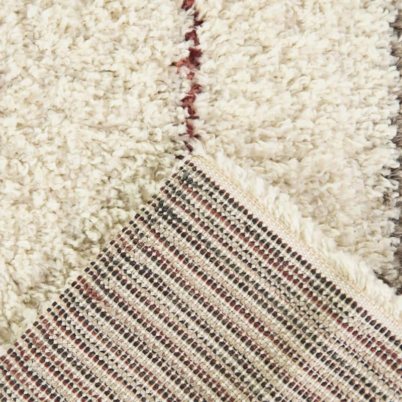 Patricia Striped Shag Area Rug
