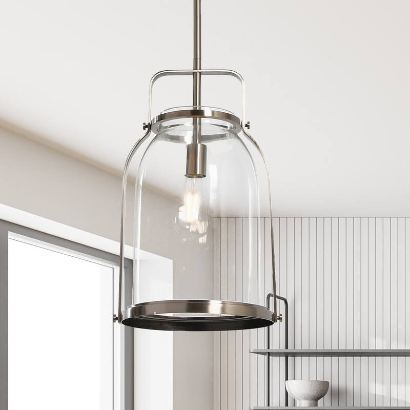 Robert Stevenson Lighting Channing - Metal and Glass Ceiling Light