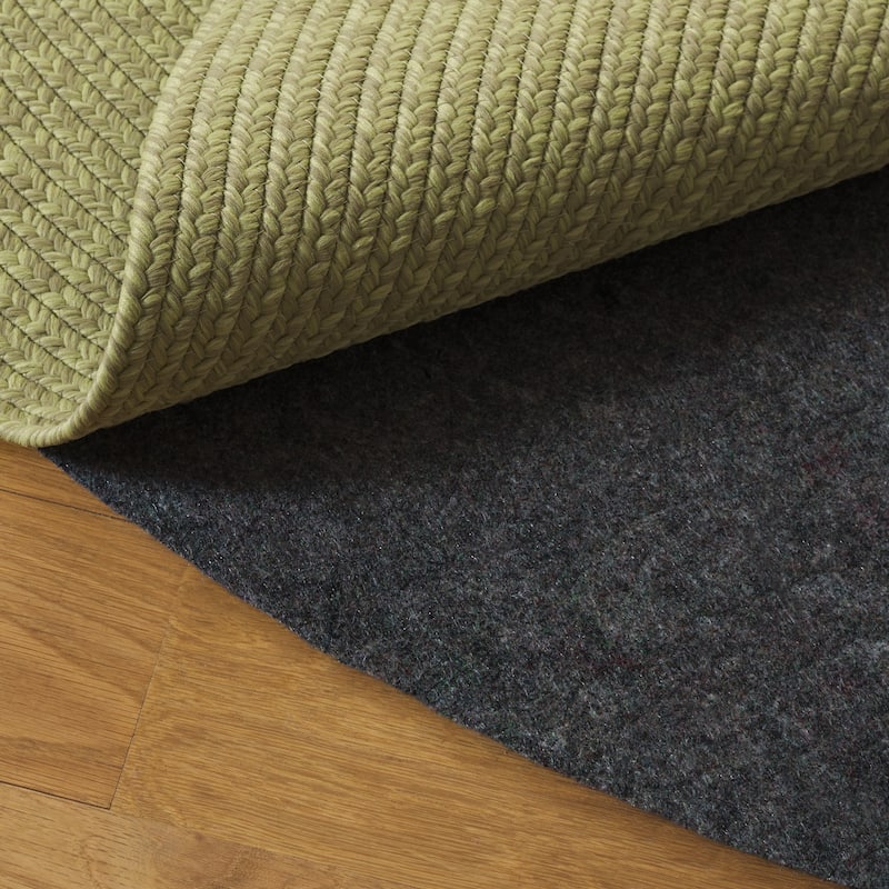 SAFAVIEH Rug Pad Thick 1/4" Cushion with Slip-Resistant Rubber Backing - Grey